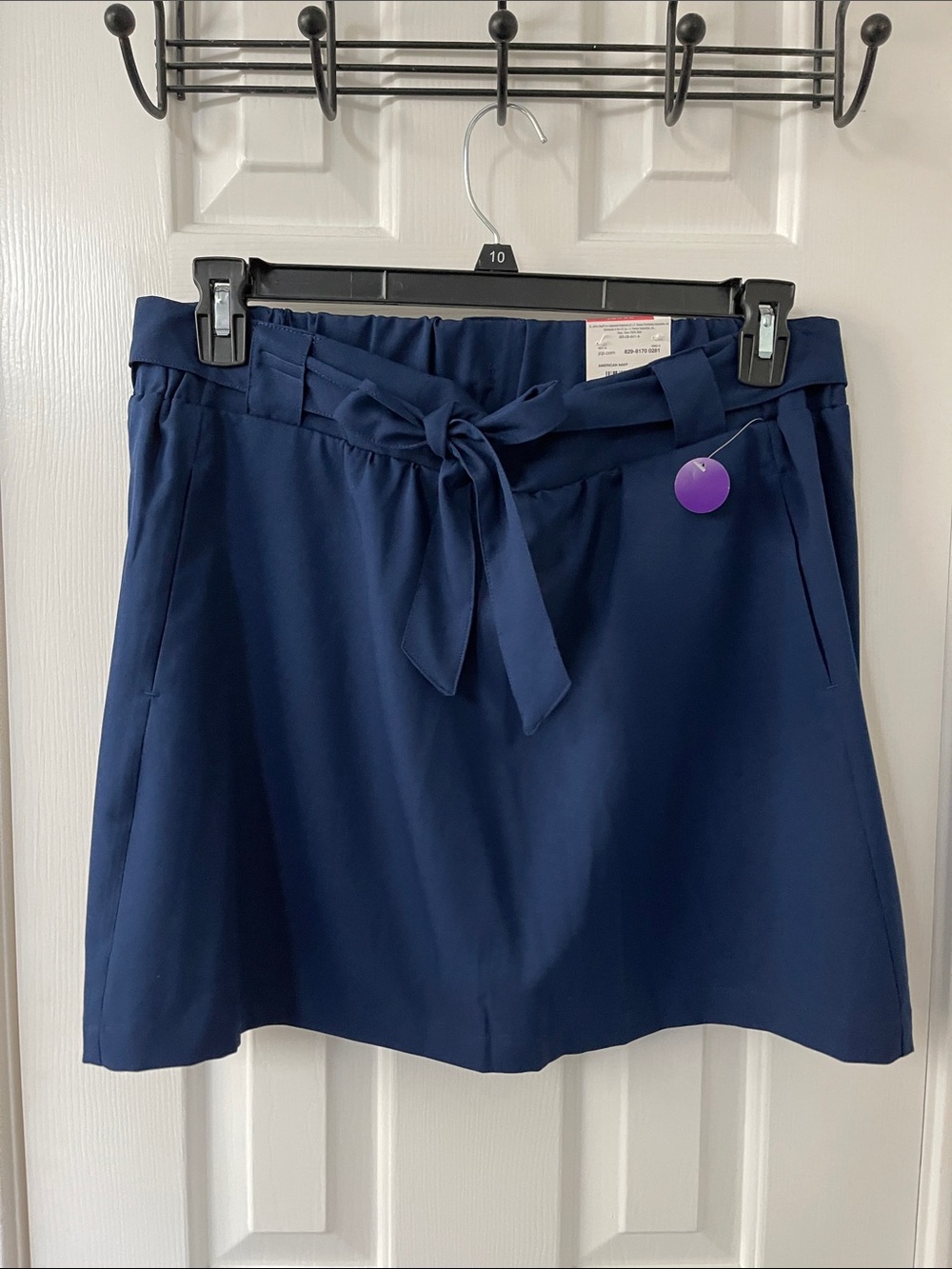 Navy Tie-Waist Women’s Skort